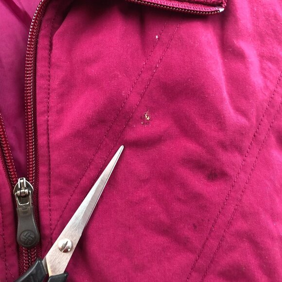 Columbia Womens Vest Jacket Size 2X Fleece Full Zip Stand Collar Winter Cozy Red - Picture 15 of 16